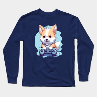 Gamer Dog Long Sleeve T-Shirt